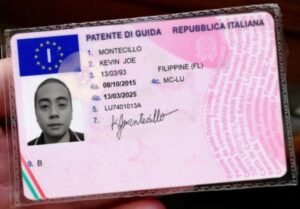 Italian driving licence without test