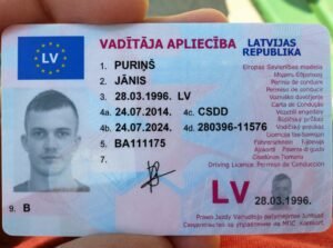 Latvian driving licence without test